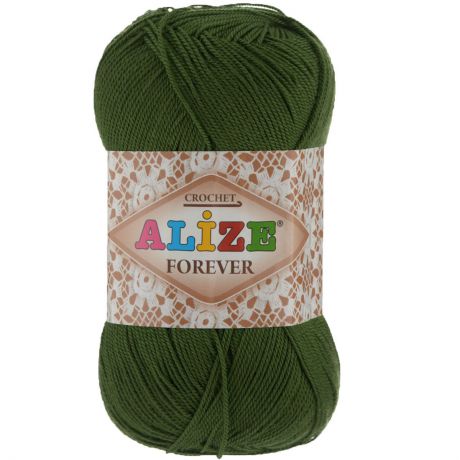 Пряжа для вязания Alize "Forever", цвет: темно-зеленый (35), 300 м, 50 г, 5 шт