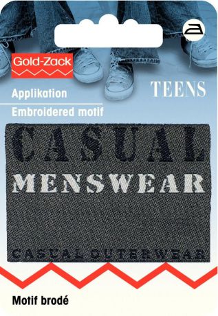 Термоаппликация Prym "Casual Menswear", цвет: серый