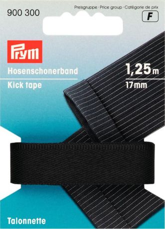 Тесьма для брюк "Prym", цвет: черный, 17 мм, 1,25 м