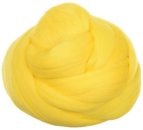 Шерсть для валяния "Gamma", цвет: желтый (0591), 50 г. FY-050