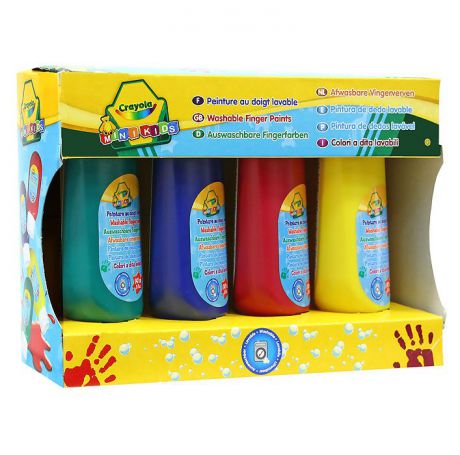 Набор красок для рисования пальцами "Crayola Mini Kids", 4 цвета