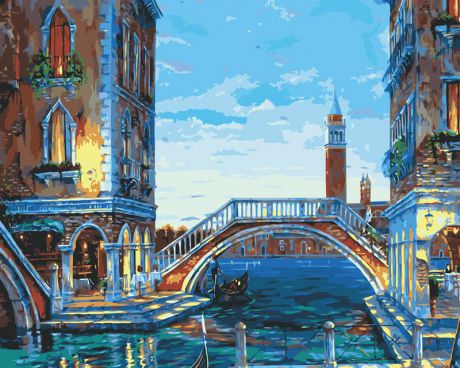 Живопись на холсте "Каналы Венеции", 40 х 50 см
