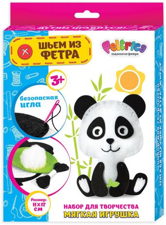Набор для изготовления игрушки Feltrica "Панда", фетр
