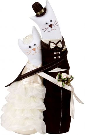 Набор для рукоделия Miadolla "Коты-обнимашки свадебные". C-0152