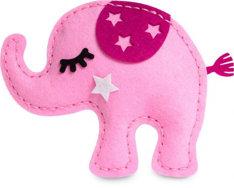 Набор для изготовления игрушки Feltrica "Розовый слон", фетр