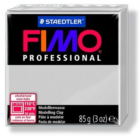 Глина полимерная Fimo "Professional", запекаемая, цвет: серый дельфин, 85 г