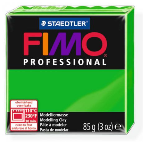Глина полимерная Fimo "Professional", запекаемая, цвет: ярко-зеленый, 85 г
