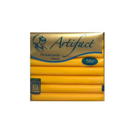 Полимерная глина "Артефакт", классическая, цвет: желтый, 56 г