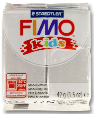 Fimo Kids Полимерная глина с блестками цвет серебристый
