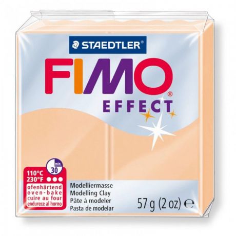 Глина полимерная Fimo "Effect", запекаемая, цвет: персиковый, 57 г