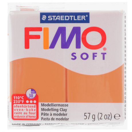 Полимерная глина Fimo "Soft", цвет: коньяк (76), 57 г