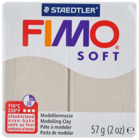 Полимерная глина Fimo "Soft", цвет: сахара, 57 г