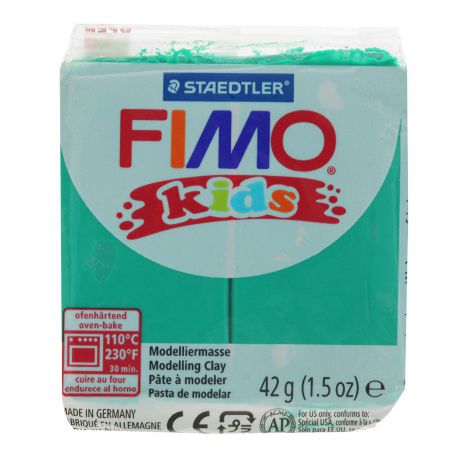 Полимерная глина Fimo "Kids", цвет: зеленый, 42 г