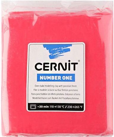 Глина полимерная Cernit "№1", запекаемая, цвет: красный, 250 г