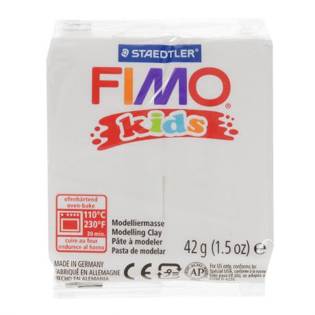 Полимерная глина Fimo "Kids", цвет: белый, 42 г
