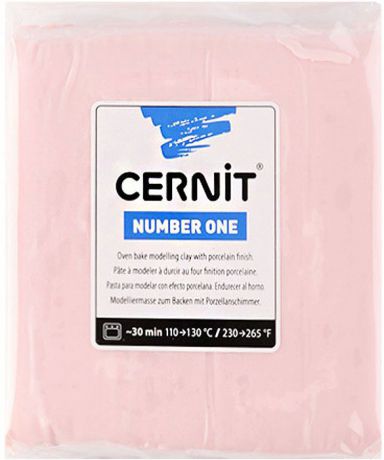Глина полимерная Cernit "№1", запекаемая, цвет: розовый, 250 г