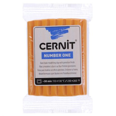 Пластика Cernit "Number One", цвет: оранжевый (752), 56-62 г