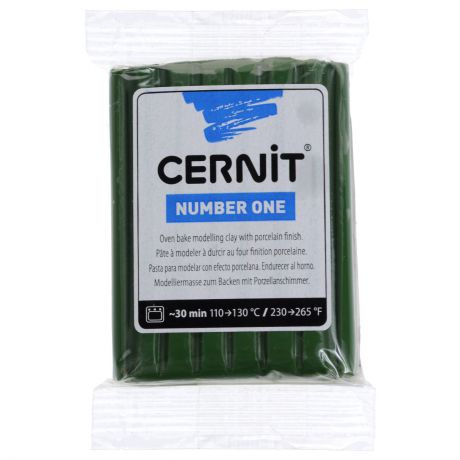 Пластика Cernit "Number One", цвет: оливковый (645), 56-62 г