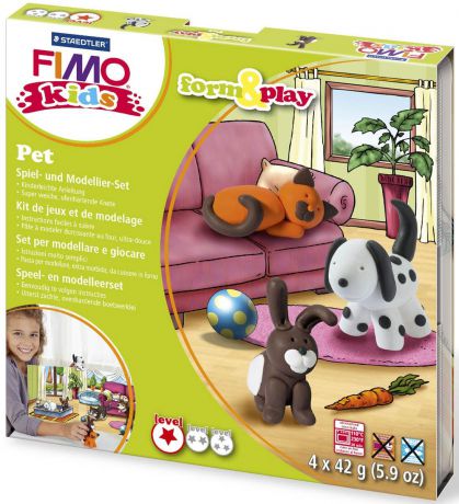 Fimo Kids Набор для лепки Form & Play Домашний любимец