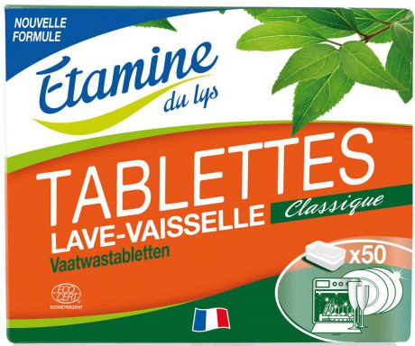 Экологичные таблетки "Etamine du Lys", для посудомоечных машин, 1 кг, 50 шт