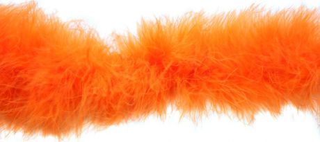 Боа "Пух", цвет: ярко-оранжевый, 1,8 м