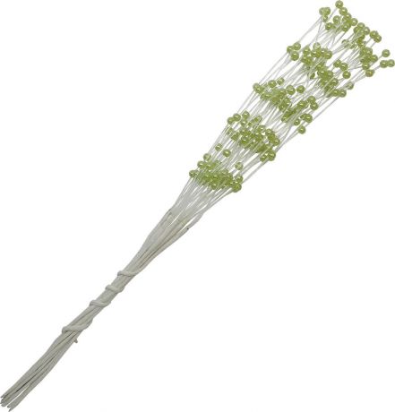 Украшение для скрапбукинга "Цветы", цвет: зеленый, 0,3 х 21 см