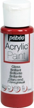 Pebeo Краска акриловая Acrylic Paint глянцевая цвет 097849 бордо 59 мл