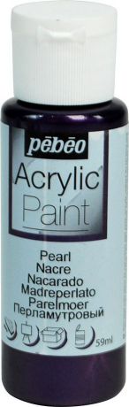 Pebeo Краска акриловая Acrylic Paint перламутровая цвет 097873 фиолетовый 59 мл