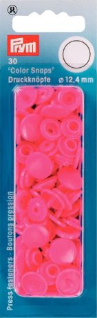 Набор кнопок Prym "Color Snaps", цвет: ярко-розовый, 12,4 мм, 30 шт