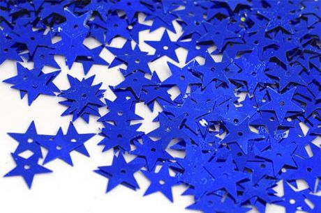 Пайетки "Ideal", цвет: синий (5), 13 мм, 50 г
