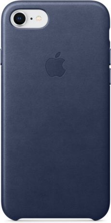 Apple Leather Case чехол для iPhone 7/8, Midnight Blue