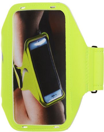 Чехол для телефона на руку Nike "Lean Arm Band", цвет: салатовый, серый