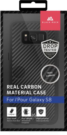 Чехол для сотового телефона Black Rock Material Case Real Carbon для Samsung Galaxy S8, цвет: черный