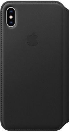 Чехол Apple Leather Folio для iPhone XS Max, Black