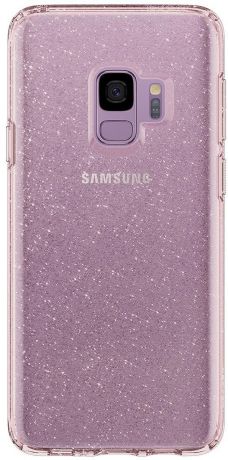 Защитный чехол Spigen Liquid Crystal Glitter Rose Quartz для Samsung Galaxy S9