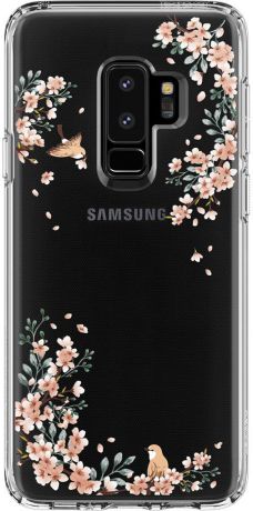 Защитный чехол Spigen Liquid Crystal Blossom Nature для Samsung Galaxy S9+