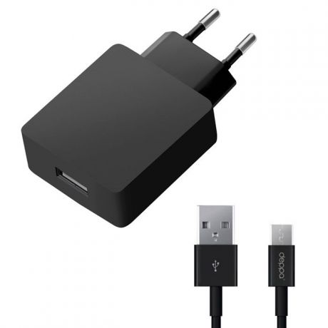 Deppa Ultra USB Quick Charge 2.0, Black сетевое зарядное устройство