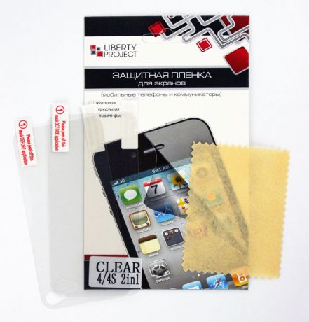 Liberty Project защитная пленка для Apple iPhone 4/4S, двойная прозрачная