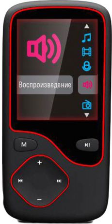 MP3 плеер Digma Cyber 3L 4Gb, Black Red