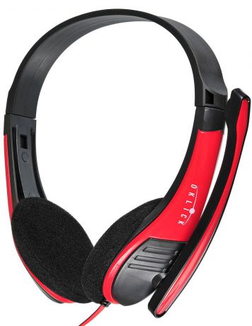 Компьютерная гарнитура Oklick HS-M150, Black Red