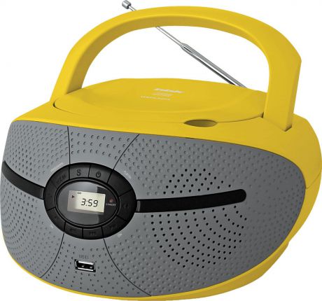 Магнитола BBK BX195U, Yellow CD/MP3