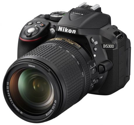 Зеркальный фотоаппарат Nikon D5300 Kit 18-140 VR, Black