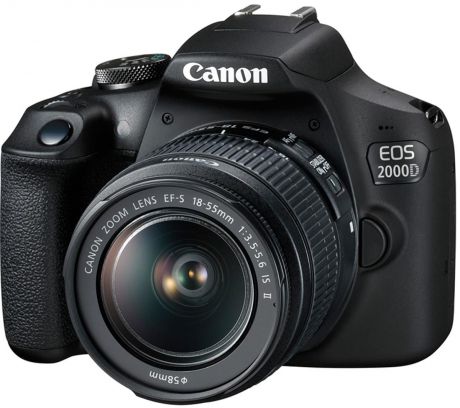 Зеркальный фотоаппарат Canon EOS 2000D Kit, 18-55 IS, Black