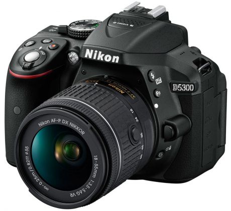 Зеркальный фотоаппарат Nikon D5300 Kit 18-55 VR, Black