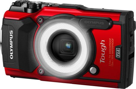 Компактный фотоаппарат Olympus TG-5, Red в комплекте с LG-1