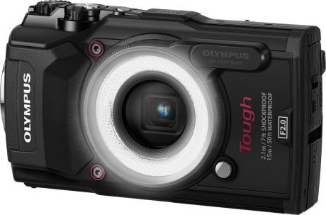 Компактный фотоаппарат Olympus TG-5, Black в комплекте с LG-1