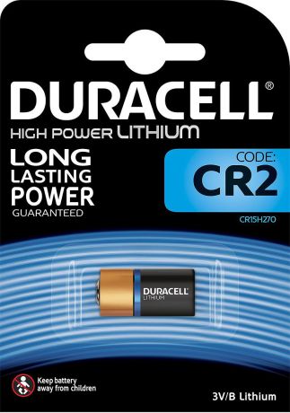 Фотобатарейка литиевая Duracell Ultra, специальная, тип CR2, 1 шт