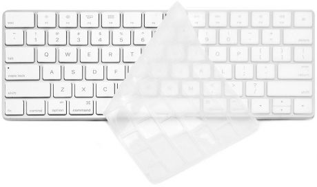 Чехол гелевый на клавиатуру Devia Keypad Cover для ноутбука Macbook Air 13.3", Pro 13.3"/15.4", цвет: прозрачный