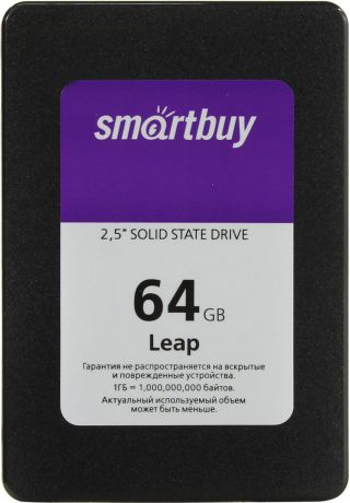SSD диск Smartbuy Leap 64GB (SB064GB-LP-25SAT3)
