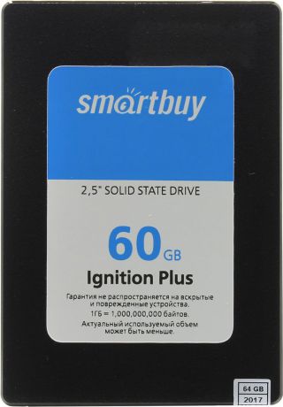 Smartbuy Ignition Plus 60GB SSD-накопитель (SB060GB-IGNP-25SAT3)